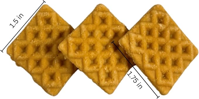 Farmland Traditions Chicken & Waffle Bites, Gluten-Free Dog Treats, Made in USA for All Breeds & Sizes, 6 Oz Bag