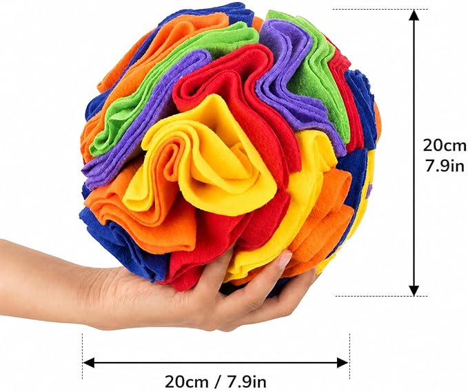 Dog Training Starter Kit with 7.9-Inch (20 cm) Snuffle Ball, Clicker & Treat Pouch