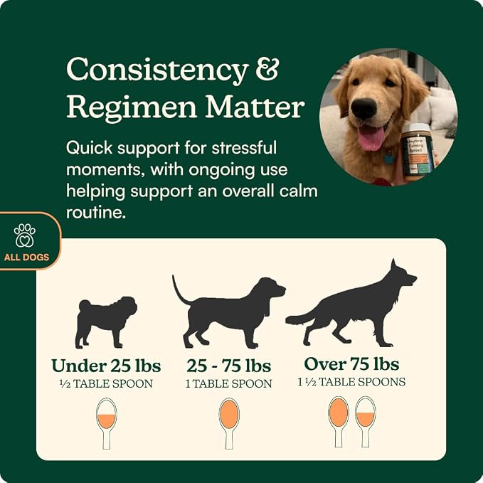 Reggie Calming Peanut Butter for Dogs, 100% Natural Dog Peanut Butter with Melatonin & L-Theanine, Lick Mat Spread for Short-Term Dog Anxiety Relief, Made in USA 16oz