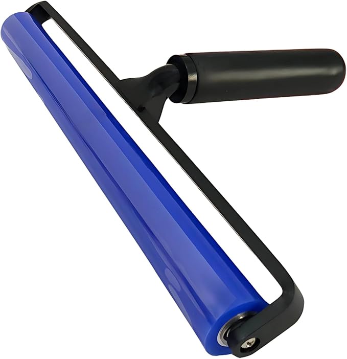 Dust Cleaning Roller, Silicone Anti Static, Blue Lint Remover, T-Handle, 11.8 In (30 Cm) Long, High Adhesion, For Vinyl Records, Long-Lasting, Home, Office, Record Care