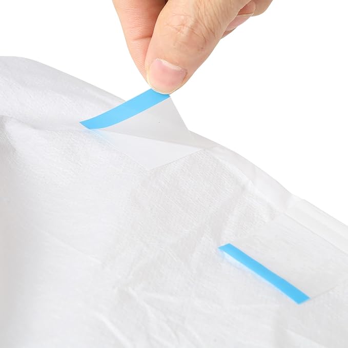 CutiePlusU Disposable Diaper Protective Underwear Absorbent Briefs Dry Surface- White 10 Pieces (Large 36"-46")