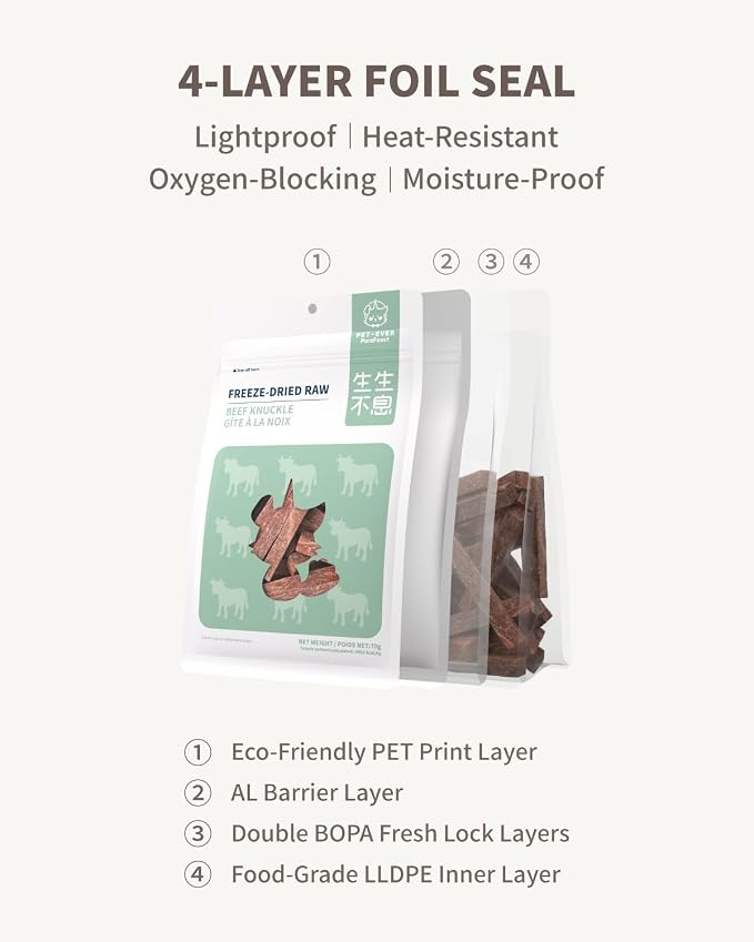 Freeze-Dried Beef Treat for Small Dog & Cat, Dehydrated Whole Cut Raw Treats for Training, Health Natural Single Ingredient Cats Dogs Dry Food (2.5 oz)