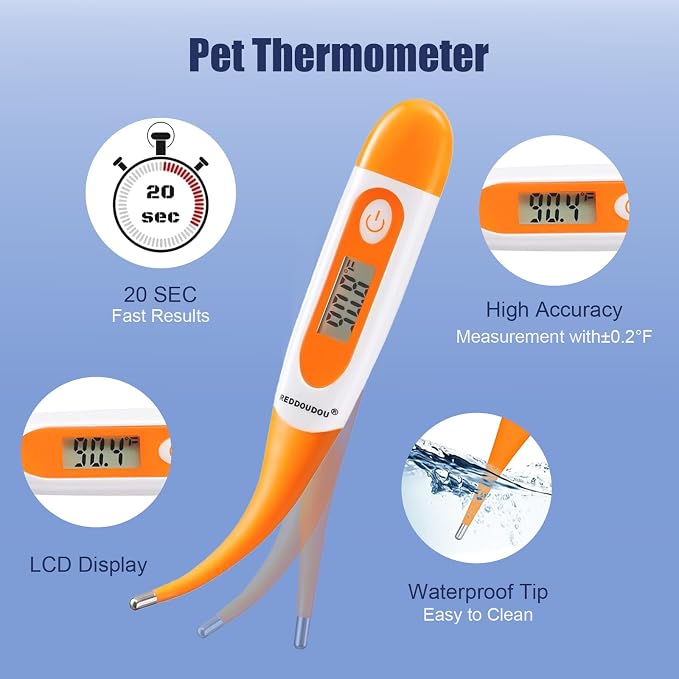 REDDOUDOU Puppy Kitten Whelping Kit, Whelping Kit with Feeding Nipple Bottle Stethoscope Scissors Cord Clamps Aspirator etc Full kit