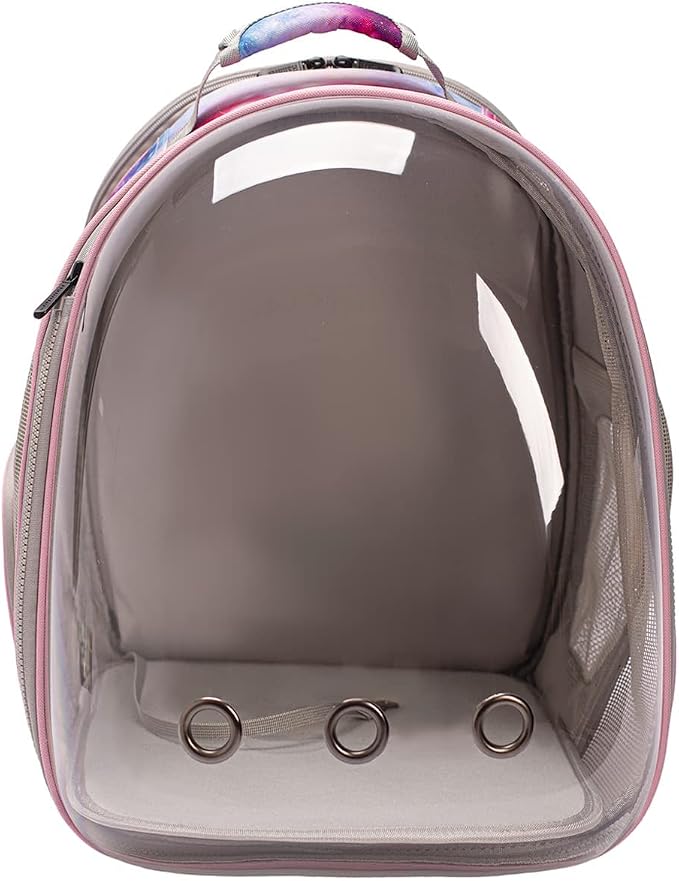Galaxy Pink Dual Expandable Cat Backpack Carrier, Fit up to 20 lbs, Expandable Pet Carrier Backpack for Large Fat Cat and Small Puppy