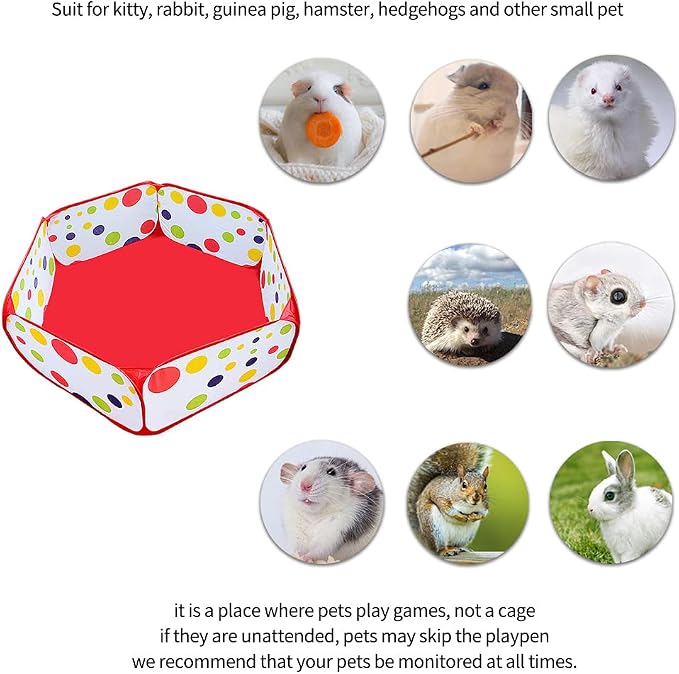Amakunft 2 Pcs Guinea Pig Bed Mat Washable, Rabbit Winter Bed Pad for Indoor & Portable Small Animals Playpen, Outdoor/Indoor Pop Open Pet Exercise Fence