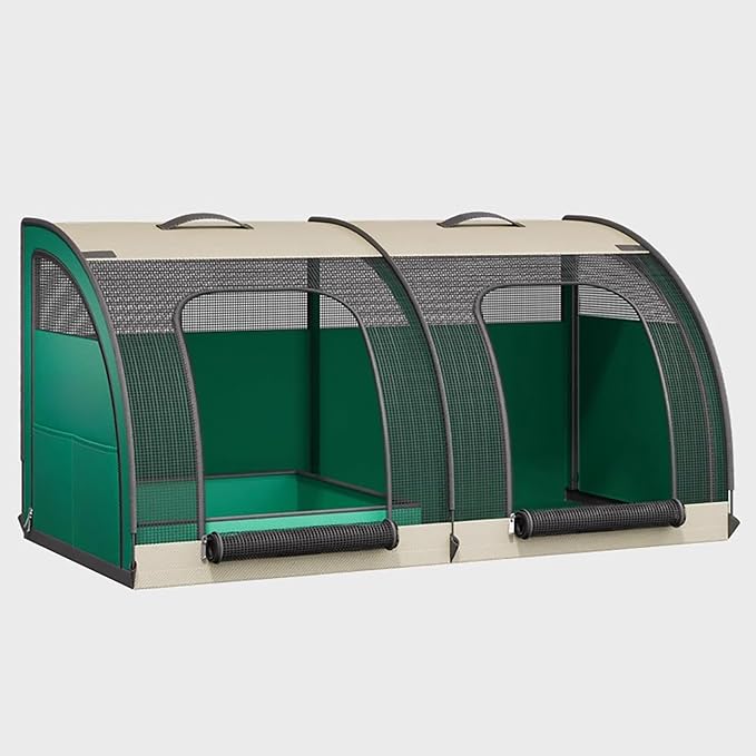 Double Cat Car Travel Carrier, 600D Oxford Foldable Portable Car Seat Kennel, Portable Pet Crate for 2 Cats and 2 Dog, Prevents Hair from Flying Around for Outdoor Camping (Green, 39.4*19.7*19.7in)