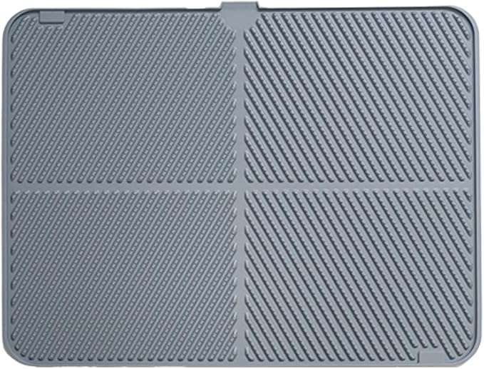 Silicone Pet Food Mat for Cats & Dogs, Waterproof Dog Bowl Mat & Cat Feeding Mat, Non-Slip Dog Mat for Food and Water, Pet Placemat & Silicone Tray (24X15)