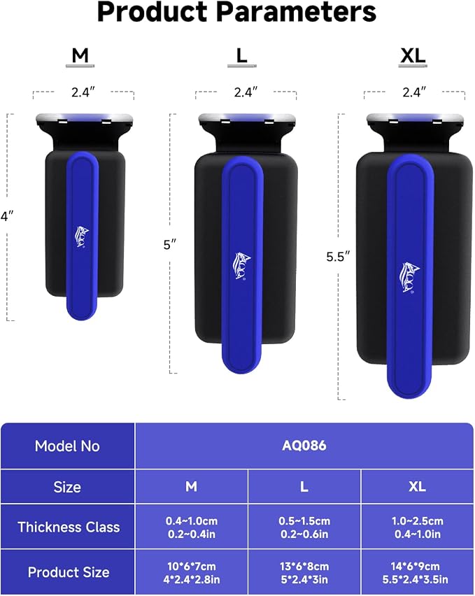 AQQA Magnetic Aquarium Fish Tank Glass Cleaner, Dual-Blades Algae Scraper Glass Cleaner Scrubber, Double Side Floating Aquarium Magnetic Brush for 0.2-0.4 Inch Thick Glass Aquariums Tank (M)