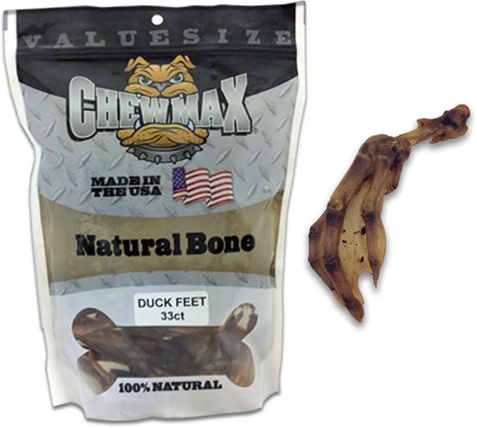 Roasted Duck Feet 33 Count of 100% Natural Roasted Duck Feet Made in the USA