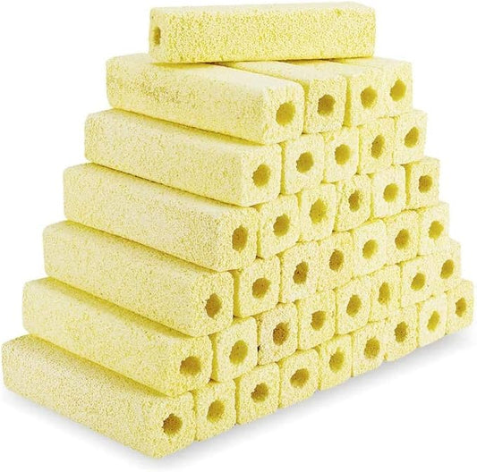 hygger 6.2-Inch Long Aquarium Bio Media Ceramic Filter Media Blocks for Sump Tank Pond Freshwater Fish Tank Filter Media (7.9 lbs,40-Pack)