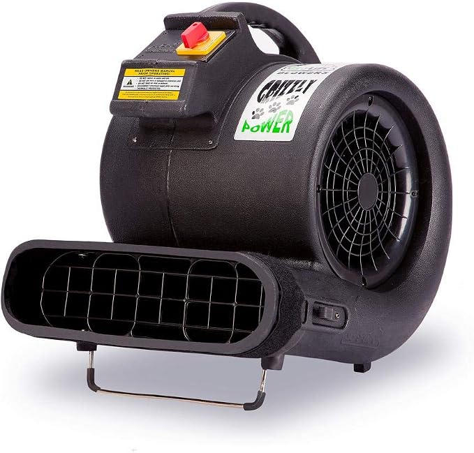 B-Air Grizzly Gp-1 1 HP 3550 CFM Air Grizzly Mover Carpet Dryer Floor Fan for Water Damage Restoration Equipment & Pet Cage Dryer Black