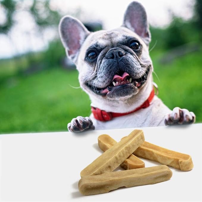 EcoKind Yak Cheese Himalayan Dog Chews, Yak Chews for Large Dogs, Long Lasting Bone for Aggressive Chewers, Only 3 Ingredients, Natural High Protein Treats, No Additives, Lactose Free, Large - 3 Chews