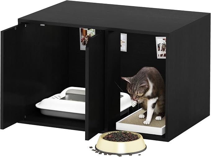 Furinno Peli Litter Box Enclosure, Small, Americano