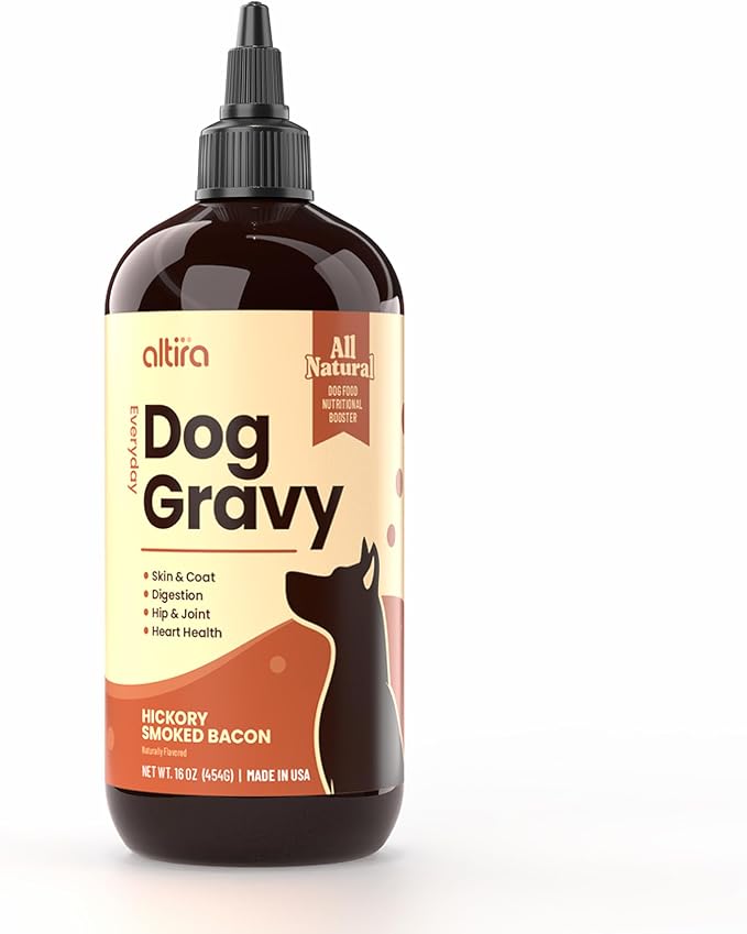 Everyday Dog Gravy - Premium Wet Dog Food Gravy Toppers for Dry Food – Tasty & Nutritious with Essential Vitamins and Supplements – Hip and Joint Supplement (Bacon & Beef Bundle)