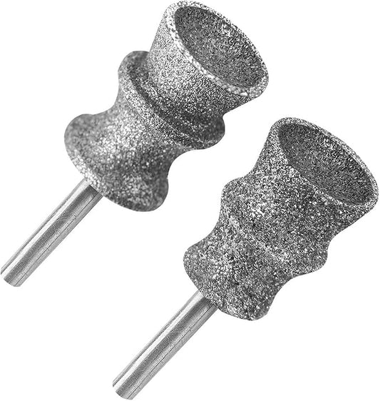 Diamond Dog Nail Grinder Attachment,1/8'' Pet Nail Grinder Wheel for Dog Nail Grinder, Diamond Rotory Bit for Dogs&Pets Nail Care (Large D+V)
