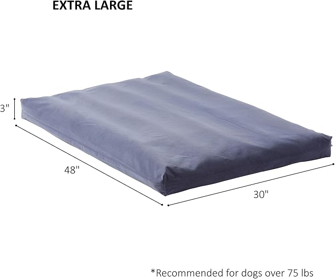Happy Hounds Cooper Deluxe Reversible Crate Pad - Extra Large - Denim