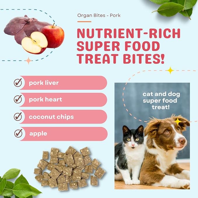 CocoTherapy Pork Organ Bites 3 Pack, 3 Ounces Each