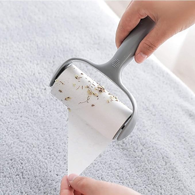 Washable Lint Roller Sticky Silicone Dust Wiper Pet Hair Remover Cleaning Brush Tools for Cloth Furniture