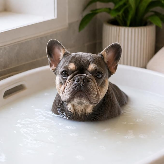 Warren London Cleopatra's Doggy Milk Bath | Luxurious Dog Shampoo and Conditioner w/Whole Milk Powder and Honey for Silky Smooth Coat | Use as a Full Bath Soak or Spray On Dog Shampoo | 12oz