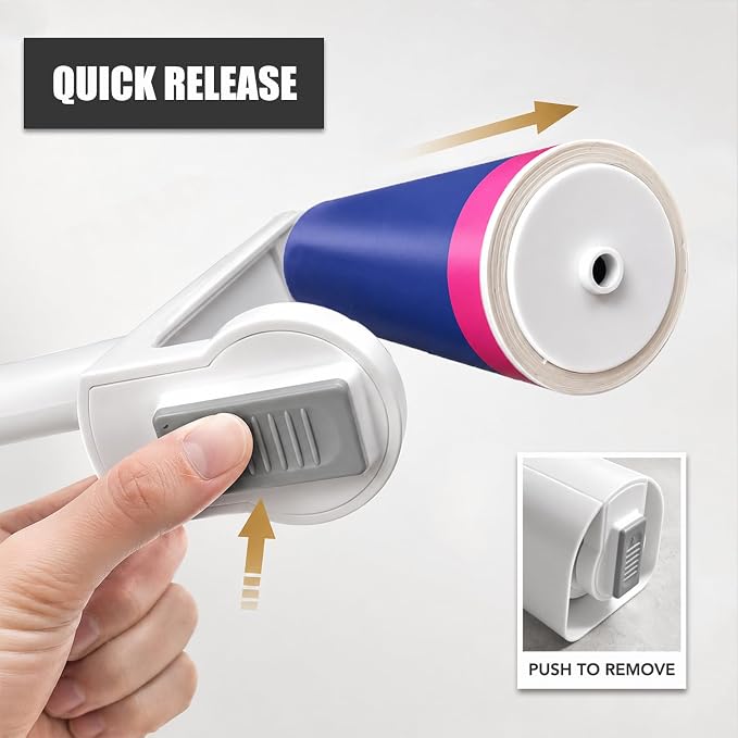 Extra Sticky 9.45'' Giant Lint Roller,360 Sheets (4 Refills) Large Surface Pet Hair Remover with Long Handle for Couch, Carpet, Furniture & Floor (1 Roller + 360 Sheets)
