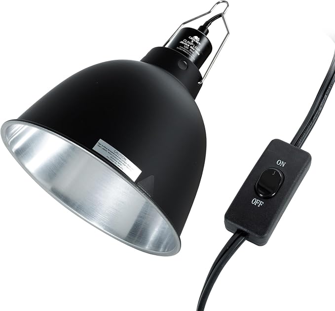 8W Reptile Heat Pad Set with 150W Reptile Light Fixture
