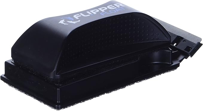 Flipper Cleaner Float - 2-in-1 Floating Magnetic Aquarium Glass Cleaner - Fish Tank Cleaner - Scrubber & Scraper Aquarium Cleaning Tools - Floating Fish Tank Cleaner, Standard