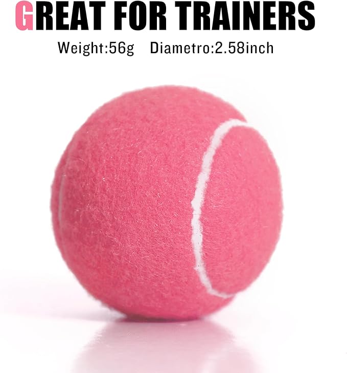 30/40 Pack Training Tennis Balls, Pet Dog Playing Balls, Practice Tennis Balls with Mesh Bag for Transport and Beginner Training