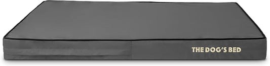 The Dog’s Bed Replacement Outer Cover, Oxford Fabric, Grey with Black Trim, XL, 4-Inch