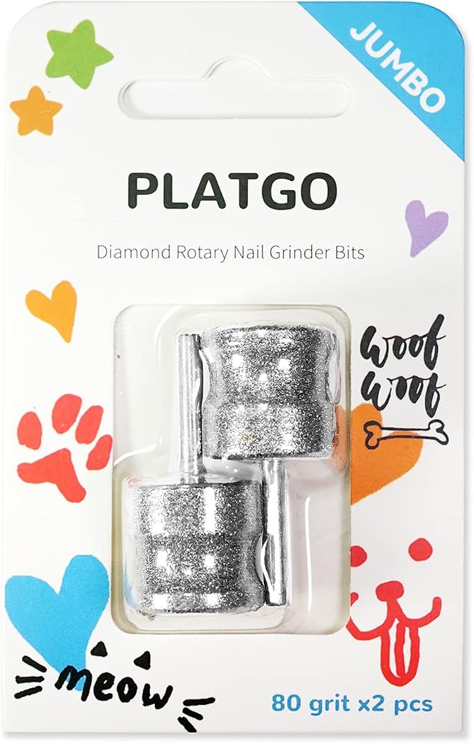 Jumbo Diamond Dremel Dog Nail Grinder Attachment, Diamond Dremel Bits Sanding Drums, Faster Dremel Diamond Bit for Dog Nails, 1/8'' Diamond Dremel for Dogs&Pets Nail Care, Home Dog Nail Grinder Tools