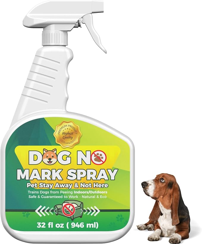 32.0 Fl Oz Pee Deterrent Spray for Dogs - Potty Training Solution - Prevents Indoor Marking- Not Here Pee Spray for Dogs Indoor & Outdoor - Pee No Marking Training Spray for Dogs