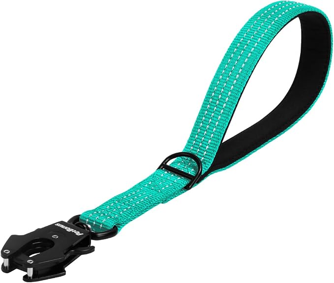 PetBonus Heavy Duty 12 Inch Short Dog Leash and 2-Pack Large Silicone Collapsible Dog Bowls