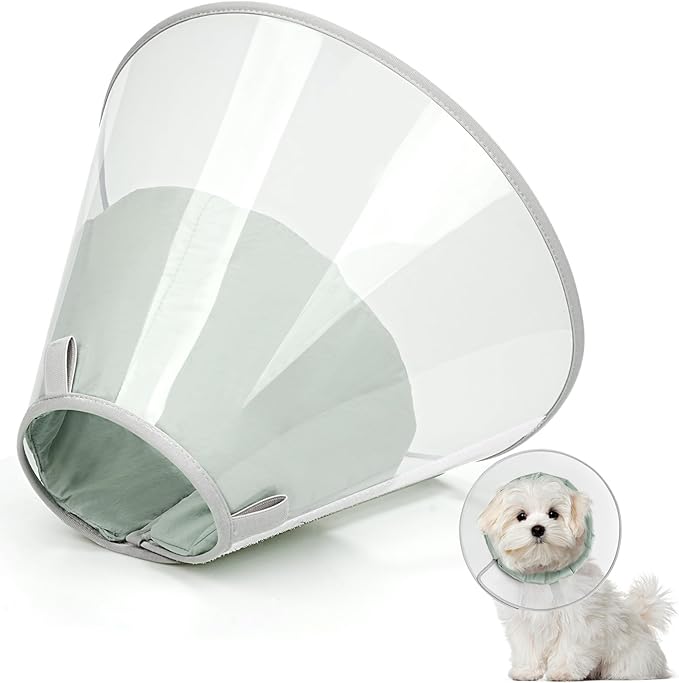 Dog Cone Collar to Stop Licking with Soft Liner, Comfortable Elizabeth Recovery Collar for Large Medium Dogs After Surgery, Pet Neck Head Cone Alternative,XL