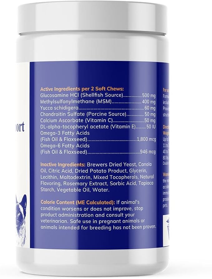Joint Support for Dog with Glucosamine, Chondroitin & MSM - Daily Supplement That Helps Support Healthy Joints and Mobility - 120 Count
