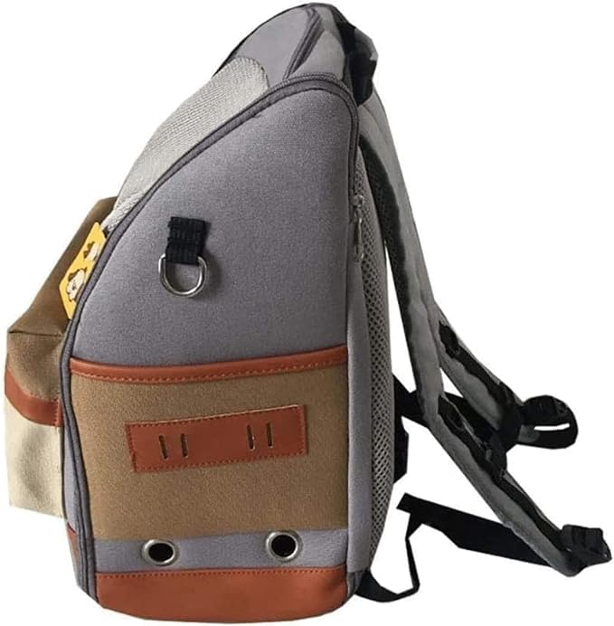 OLOTU Pet Backpack Expandable Cat Backpack, Dog Backpack Bag for Hiking Travel Camping, Large Capacity Cat Carrier with Breathable Mesh, Grey Spacious
