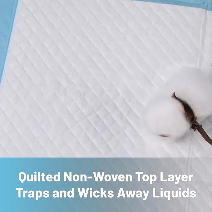 Pet Training Pads, 50 Count Size Medium 18" x 24" Puppy Pads, Absorbent Disposable Pee Pads for Dogs and Puppies (Medium 18x24 inch Pads)