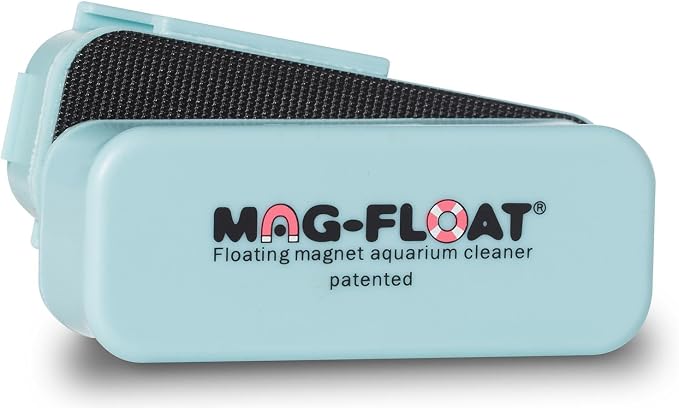 Mag-Float Medium Acrylic Aquarium Algae Scraper Cleaner | Magfloat Floating Magnetic Fish Tank Magnet Cleaning Scrubber Brush Tool for Freshwater Saltwater Marine Reef Tanks