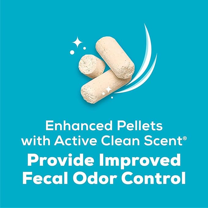 Cat Breeze Enhanced Litter Pellets, Active Clean Scent, 7 lb Refill with Aurora Pet Care Wipes