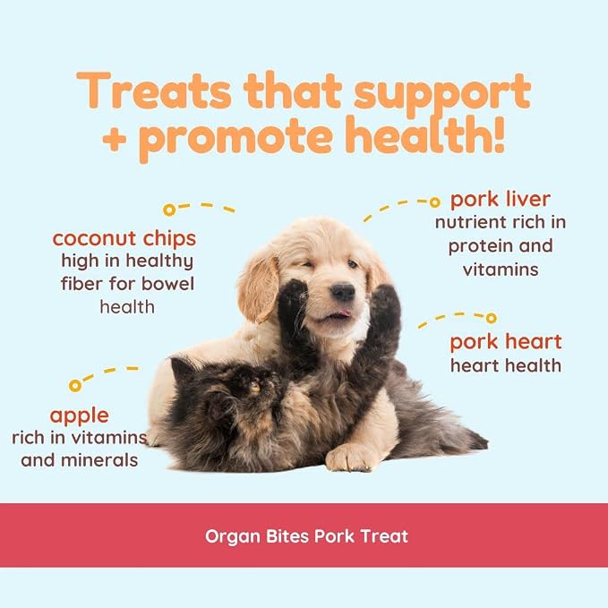CocoTherapy Pork Organ Bites 3 Pack, 3 Ounces Each