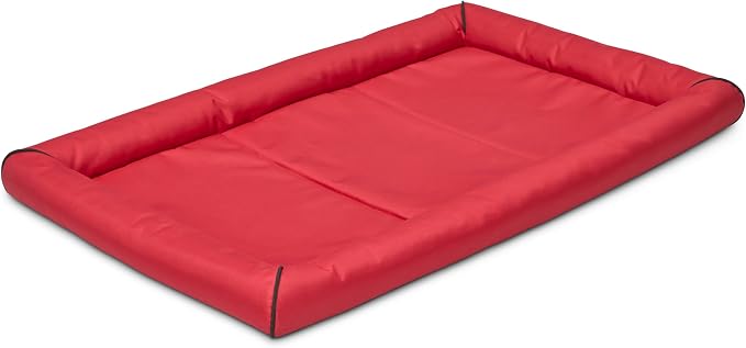 MidWest Homes for Pets Water Repellant Easy Wipe Clean Ultra-Rugged MAXX Dog Beds, Super Durable Dog Bed Designed to Fit 48-inch Dog Crates, Features Slip Resistant Bottom, Part 40548-RD, Red