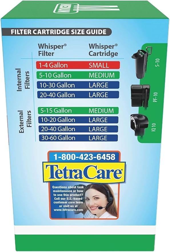 Tetra Whisper Bundle | Whisper 40 Power Filter & 3pk Medium Bio Bag Filter Cartridges