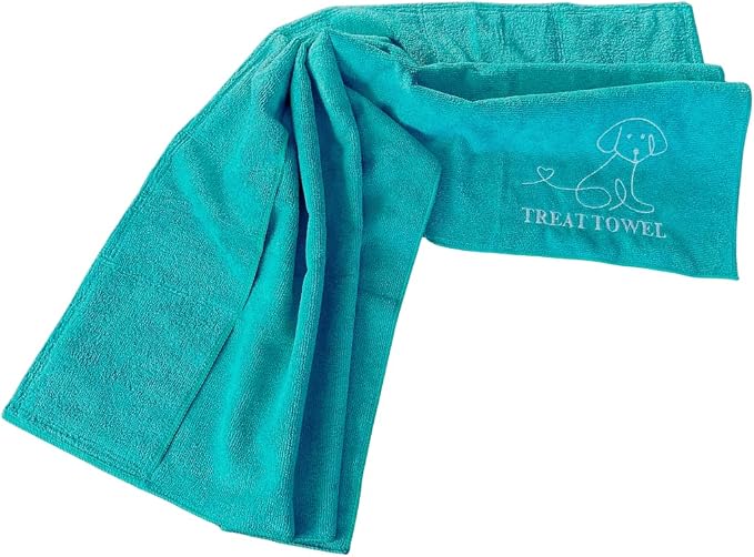 Treat Towel for Dogs – Snuffle Towel for Mental Stimulation & Enrichment, Interactive Lick Mat Alternative, Washable Microfiber, Boredom Buster Nose Work Toy for All Breeds – Green