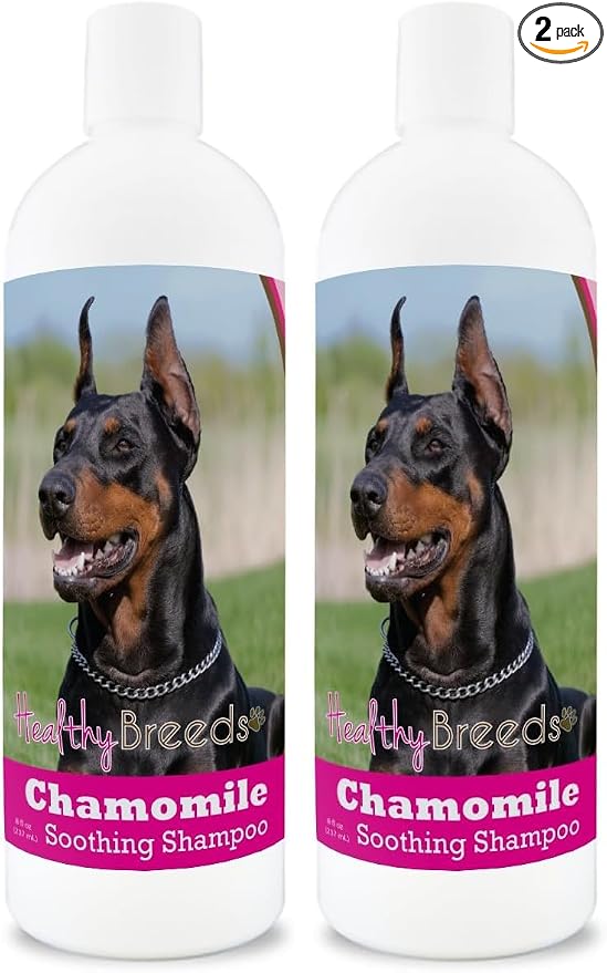 Healthy Breeds Doberman Pinscher Chamomile Soothing Dog Shampoo 8 oz (Pack of 2)