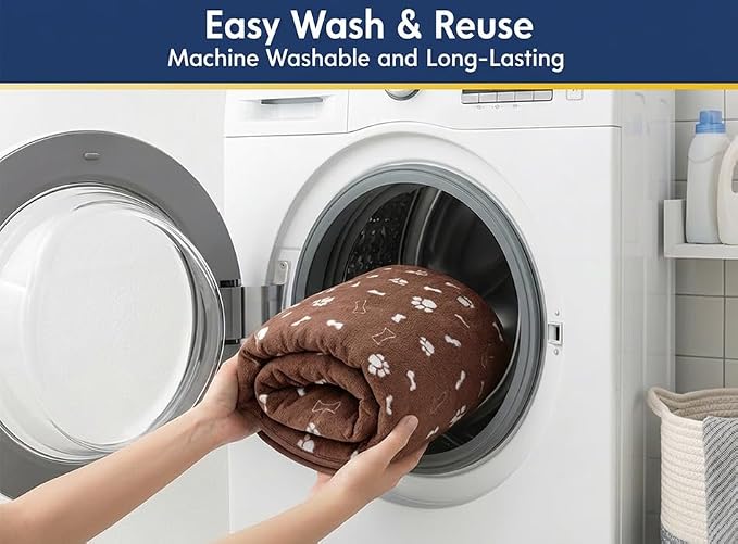 Muddy Mat® Washable Pee Pads for Dogs, Super Absorbent Reusable Puppy Pads–100% Waterproof Pee & Potty Training Pads for Pets, Non-Slip Dog Pads for Crates, Playpens and Floors - 2 Pack, Brown 36"x48"