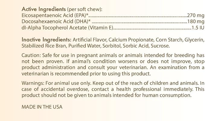 Healthy Breeds Schipperke Omega HP Fatty Acid Skin and Coat Support Soft Chews 60 Count