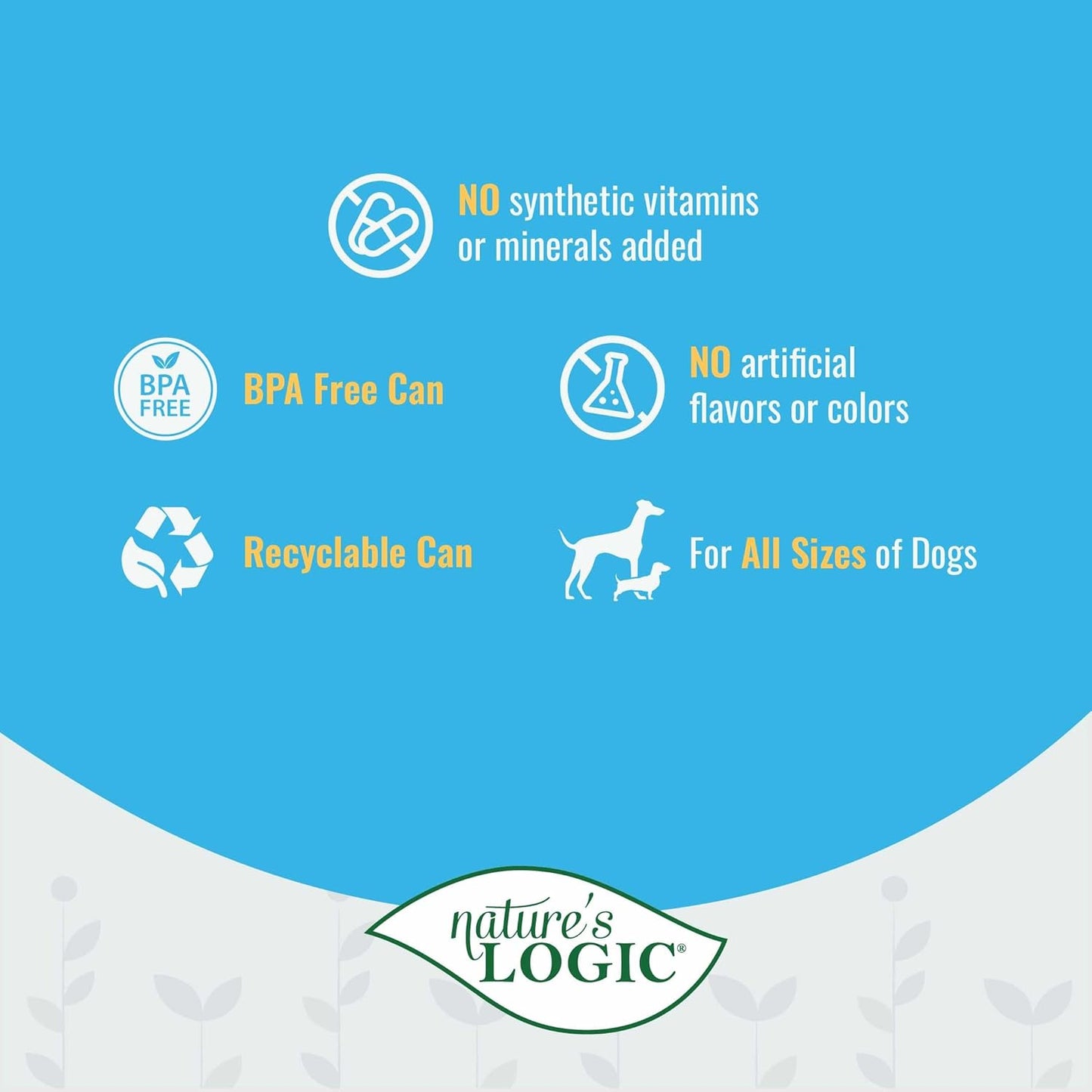 Nature's Logic Grain-Free Canned Dog Food - 90% Animal Proteins - 100% Natural Wet Dog Food Cans - No Common Allergens - All Life Stages - Ideal for Sensitive Dogs - Sardine, 12/13.2oz