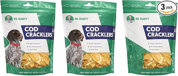 Freeze Dried Cod Dog Treats, 4-oz (3 pack) by Dr. Marty
