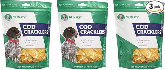 Freeze Dried Cod Dog Treats, 4-oz (3 pack) by Dr. Marty