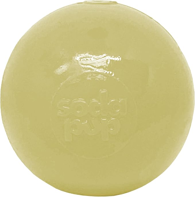 SodaPup Squeaker Ball – Durable Dog Ball Toy, Chew Toy & Floating Retrieving Toy with Squeaker Made in USA from Non-Toxic, Pet-Safe, Food Safe Rubber Material for Bonding, Physical Exercise, & More