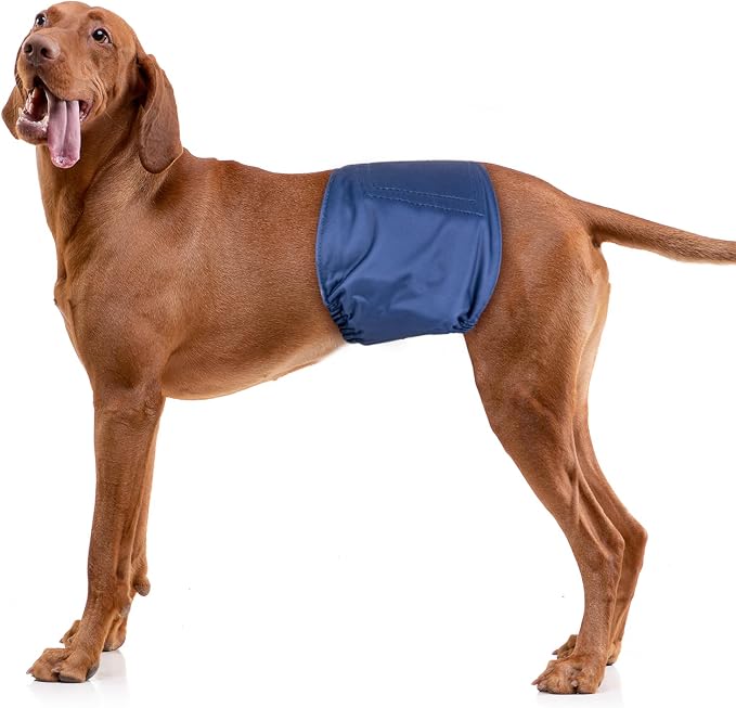 Pet Soft Dog Belly Band - 3 Packs Reusable Dog Diapers Male Doggy Diapers Wraps - Washable Dogs Belly Bands for Male Dogs (Classic, S)