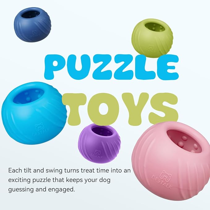Long-Lasting Dog Lick Toy, Wobbly Dog Enrichment Lick Bowl to Keep Dogs Busy, Interactive Stuffable Dog Treat Feeder for Boredom, Silicone Treat Dispensing Chew Toy(Purple,L)